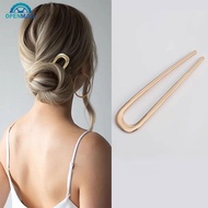 OPENMALL Simple U-Shaped Metal Hairpins French Style Hair Sticks Fashion Women's Hair Jewelry Access