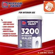 18L Nippon Paint 3200 Interior Wall Sealer Paint Nippon Paint Sealer Cat Undercoat Dinding Dalam Rum