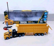 Mainan mobil remot control Truk pasir panjang cas