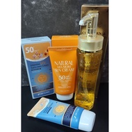 3W CLINIC INTENSIVE UV SUNBLOCK CREAM NEW, 3WC VITAMOIST & COLLAGEN LUXURY GOLD ESSENCE