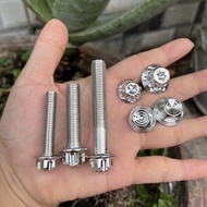 Exhaust screws 10li6F, 10li4F, 8li4F 304 stainless steel for motorbikes