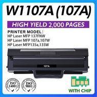 W1107A HP 107A Toner Cartridge 2000pages For HP Laser MFP 137fnw 107a 107w 135a 135w Printer Compati
