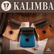 คาลิมบา Kalimba 17 คีย์ เปียโนนิ้วไม้มะฮอกกานีแท้ คุณภาพสูง รุ่นผีเสื้อ-กวางในป่า-กวางในความฝัน ออกแ