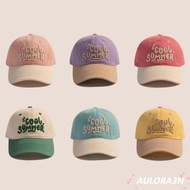 AULORA3N Sun Shading Hat, Contrasting Color Embroidery Children Baseball Hat,  Baby Duckbill Hats Fo