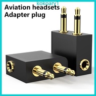 KOKO 3 5mm Plug Adapter Airline Headphone Converter Adapter Professional Earphone Connector for Trav