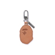 A BATHING APE HEAD LEATHER KEYCHAIN Key Ring Jewelry Pendant Primary Color