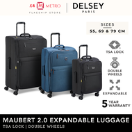 Delsey Paris Maubert 2.0 Expandable TSA Lock Luggage | 55, 69 &amp; 79 CM