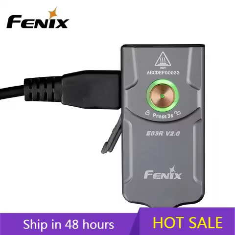 FENIX E03R V2.0 mini Keychain Flashlight 500 lumens Built-in 400mAh Battery USB Type-C charging EDC