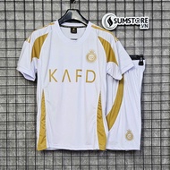 Bộ Quần Áo Đá Banh Al nassr Trắng 2025 - Đồ Thể Thao Cao Cấp Nam Nữ