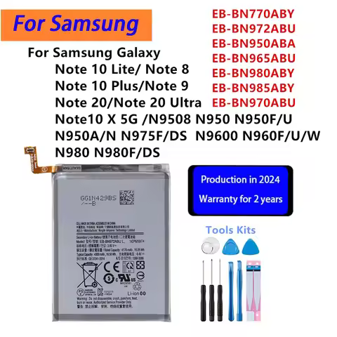 New Battery EB-BN770ABY EB-BN972ABU For Samsung Galaxy Note 10 Lite puls 8 9 20 Ultra 10X 5G N975F N
