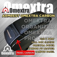 Armrest Ertiga - Consule Box Ertiga - Armrest Box Ertiga 2012-17 USB - OMX LITE JAHIT HITAM