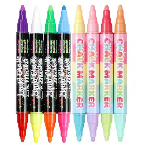 8/16 Colors Chalk Markers Set Liquid Chalk Highlighter Markers for Blackboard Neon Pens, Washable Wi
