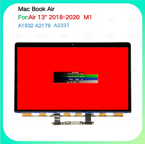 Full LCD Assembly for MacBook Air 13.3" A1932 A2179 A2337 M1 2020, LCD Glass Only / LCD Panel Replac