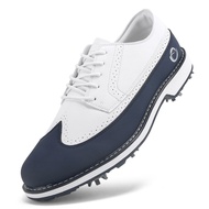 Leather Shoes Men's Large Size Golf Shoes Spike Sneakers