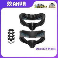Amvr Quest3S Mask Leather breathable ice silk widened non-compression face replacement of the origin