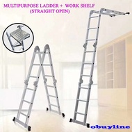 20 Step 5.7m Foldable Ladder Aluminium Ladder Multipurpose Ladder (straight open)