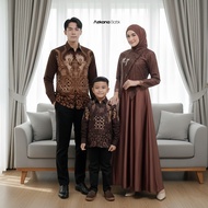 KATUN KEMEJA AZKANA BATIK COUPLE FAMILY - Mahogany Couple Sarimbit Dress SAHARA FAMILY Slimfit Cotto