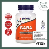 Vitamin Supplement Now Foods GABA 500mg 100 Vcaps