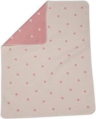 David Fussenegger Juwel Baby Blanket 'Hearts Allover 70 x 90 cm Dusky Pink