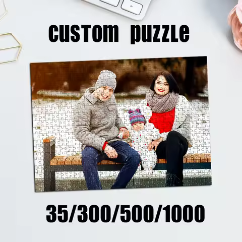 35/300/500/1000pcs Personalized Custom Photo Puzzle portrait Customize Personalised Gift Idea