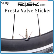 LUCKY-SUQI 20pcs Bicycle French Presta Transparent Valve Bicycle Accessories Gas Air Nozzle Glue Pad