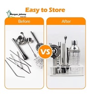 Beauty- Cocktail Shaker Set Stand,Bartender Kits Storage Holder,Cocktail Bartending Set Stand for Co