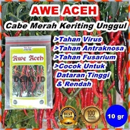 Boom Benih Cabe Awe Aceh Bibit Cmk Cabai Merah Keriting 10 Gram ⍟