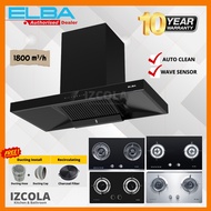 IZCOLA ELBA Designer Hood EH-R9033(BK) Kitchen Cooker Hood With Hob EGH-K8842G /EGH-M8442G(BK)/ EBH-