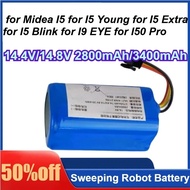 14.4V/14.8V 2800mAh/3400mAh for Midea I5 for I5 Young for I5 Extra for I9 EYE for I50 Pro Sweeping R