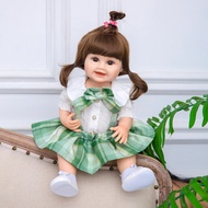 KEIUMI Plastic Body Doll Smiling Baby in Blue Bow Shirt 55cm=22inch Reborn Vinyl Doll PVN8496