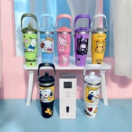 KK 3D Cartoons thermos cup Ready stock 30oz (890ML) with free straw water/coffe cup 304 stainless st
