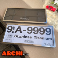 Waterproof Sign Frame HARADA Stainless Steel Standard Size 1 Pair Front-Rear A-9999 Small Edge Model