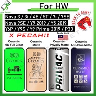 【X PECAH】For HW Nova 3 3i 4E 5T 7i 9SE Y8S Y9S P30 Honor 400 Lite 200 Smart 90 X9 X8B X6 Ceramic Fil