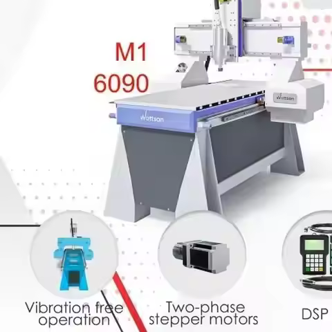 Wattsan M16090 600x900 mm CNC Router Machine with ATC, Mini CNC Milling Machine for Metal & Wood