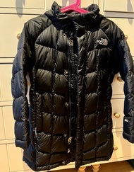 The North Face Kids兒童黑色羽絨長外套550
