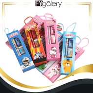FYGALERY 5 in 1 Stationery Set Cartoon Stationery Set/ Cute 5 in 1 Stationery Set/ Cartoon Motif Chi