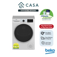 [Climate Voucher] Beko 9kg Hybrid 2.0 / Heat Pump Dryer | B5T4923RW | B5T4923IW