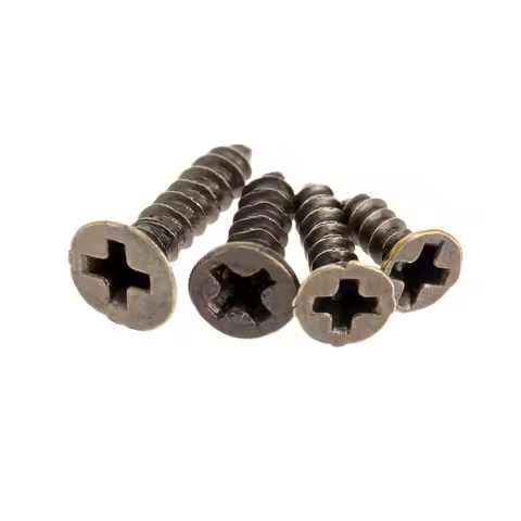 200Pcs Antique Bronze Phillips Head Self-tapping Screws Fasteners Hardware Accessories M2x6mm/M2x8mm