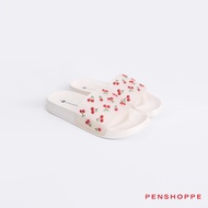 Penshoppe Metallic Rubber Slides For Women Women Sandals
