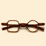 Khung Kính Mắt Màu Trà acrylic Hình Tròn và Vuông cho Nam và Nữ