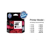 Ink Printer HP 680 Black &amp; Colour Original