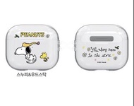 韓國正版 史路比snoopy 蘋果AirPods 3#Pro耳機保護套#透明耳機殼