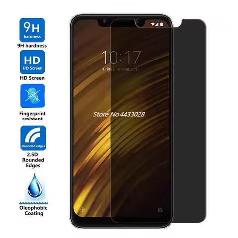 2.5D Privacy Screen Protector For Xiaomi Pocophone F1 F2 Anti Spy Tempered Glass For Pocophone F2 Pr