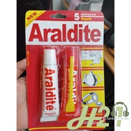 PUTIH MERAH Araldite rapid Iron Epoxy Glue araldite speaker Glue Red White 5min 2x15ml