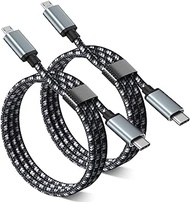 Short USB C to Micro USB Cable 1FT, Nylon Braided Short Type C to Micro USB OTG Cord for Samsung Galaxy S7 S6, J7, J3, LG, HTC, PS4, Kindle, Android Phone, MacBook Pro Air, USB C Laptop(Grey-3FT)