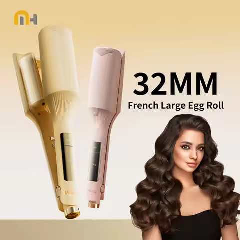 32mm Hair Wave Curling Iron Professional French Egg Roll Hair Curler Corrugated Wavy Styler Fast Hea
