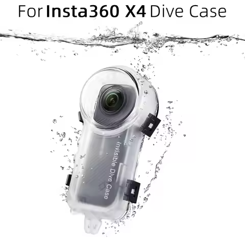 Dive Case for Insta360 X4 Waterproof Housing Cover for Insta360 X4 Invisible Diving Case Underwater 