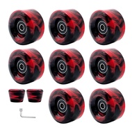 Roller Skate Wheels with Wrench Quads Roller Skate Wheels Double Row Skating