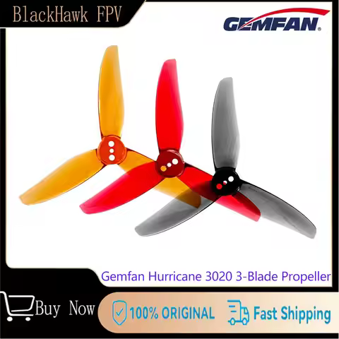 2Pairs Gemfan Hurricane 3020 3-Blade 3 Hole PC Propeller 1.5mm 2mm For RC FPV Racing Freestyle 3inch