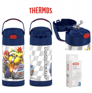 孖寶兄弟 - 美國 Thermos 不鏽鋼真空兒童保溫吸管水壺 - Super Mario